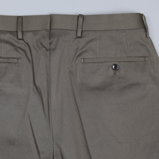 Nougat Brown Cotton Trousers