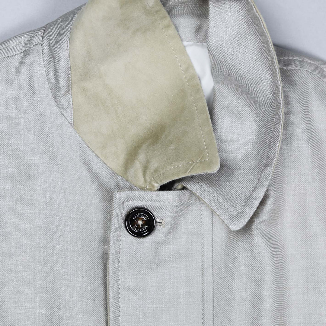 Oatmeal Wool Silk Linen City Jacket