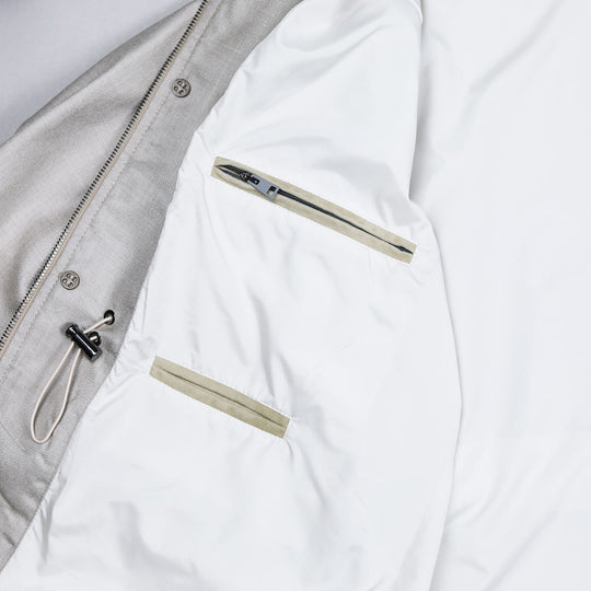 Oatmeal Wool Silk Linen City Jacket