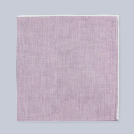 Lilac Satin Cotton Pocket Square