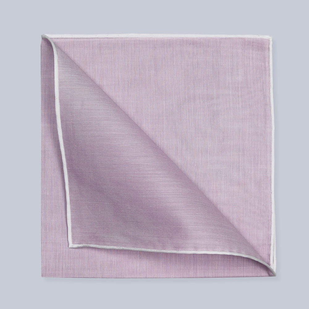 Lilac Satin Cotton Pocket Square