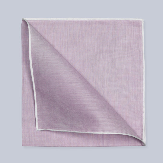 Lilac Satin Cotton Pocket Square