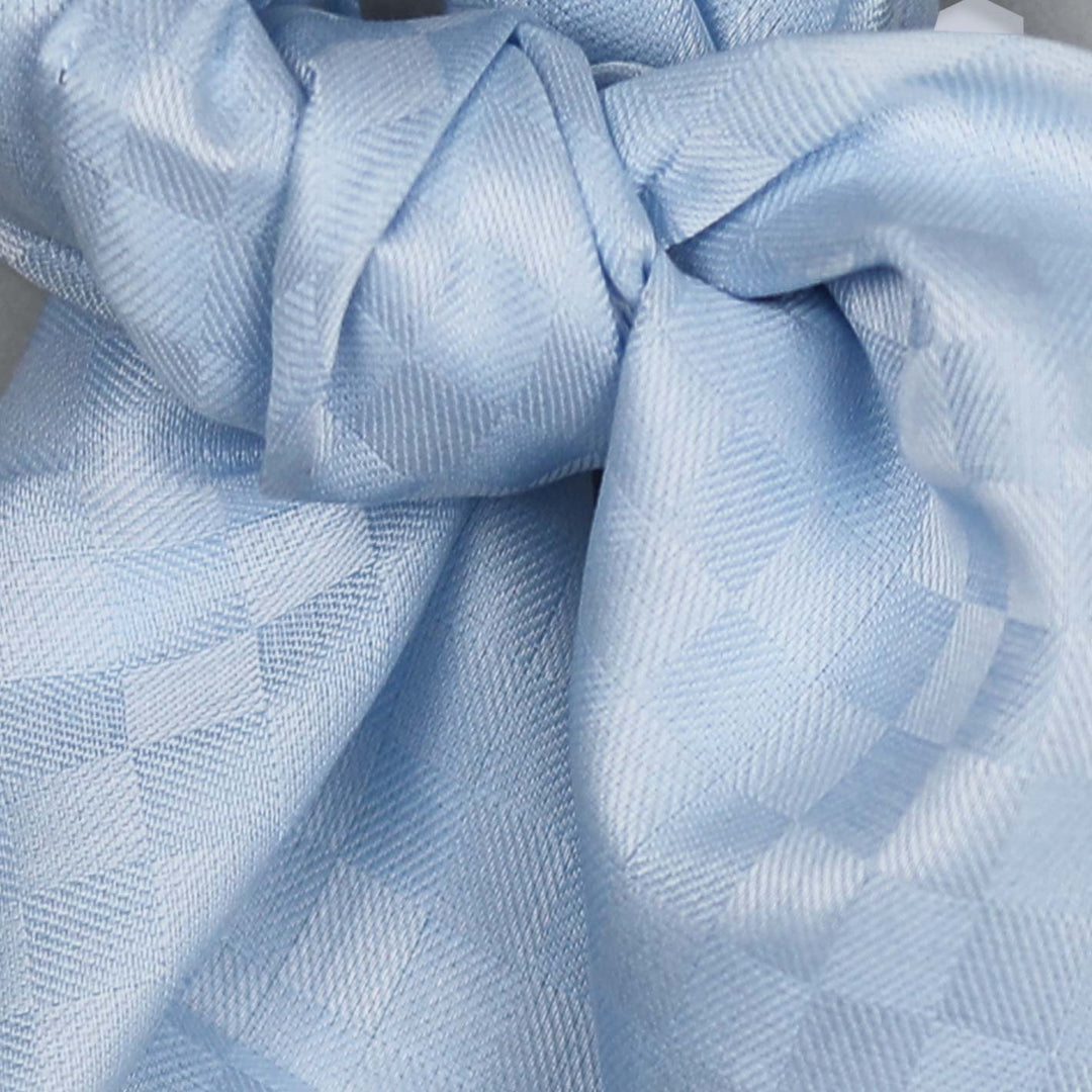 Light Blue Quartet Ciel Cotton Silk Neckerchief