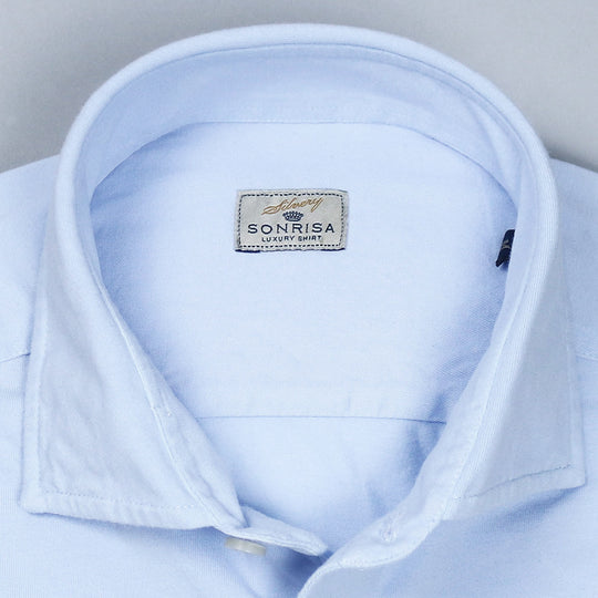 Light Blue Soft Cotton Jersey Shirt