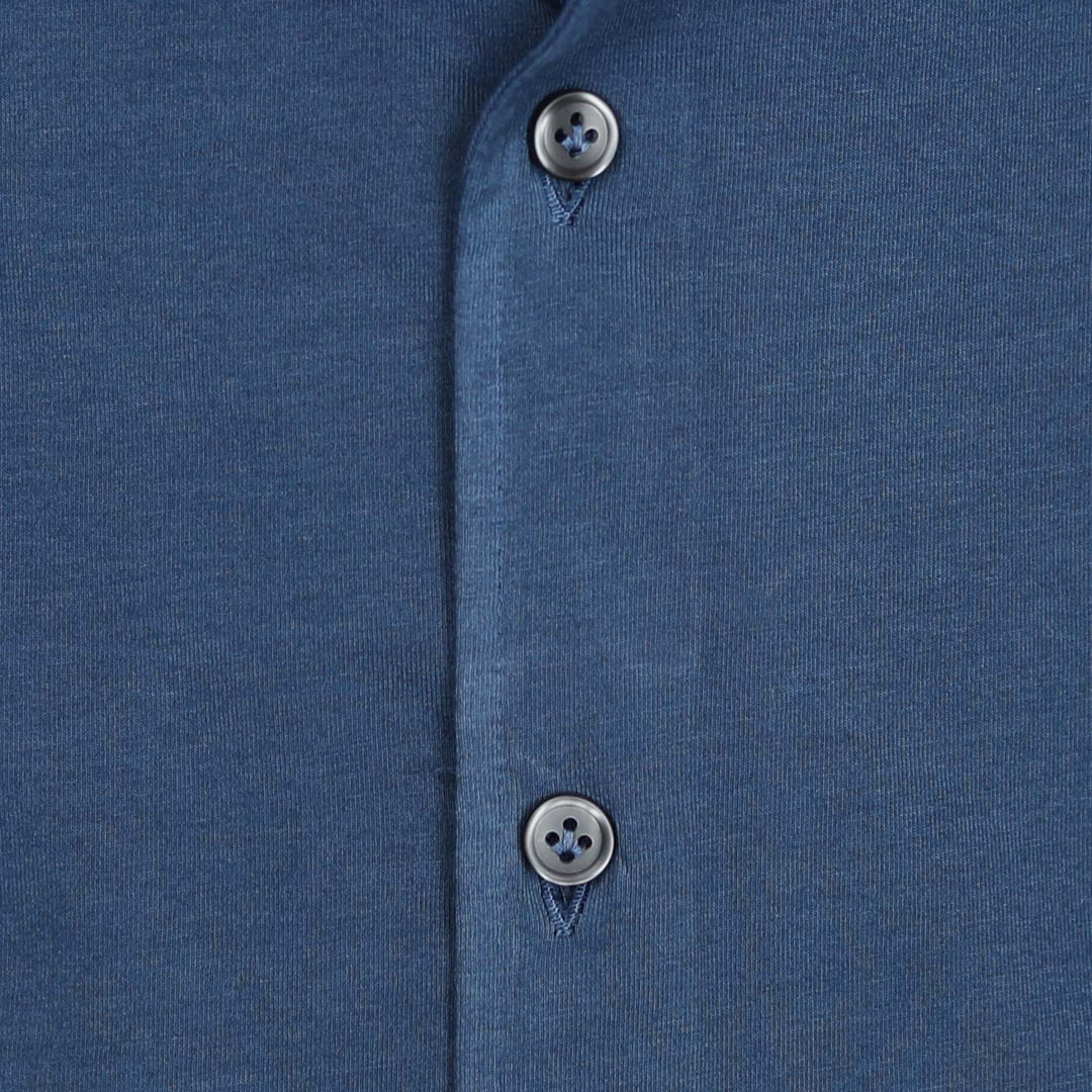 Mid Blue Soft Cotton Jersey Shirt
