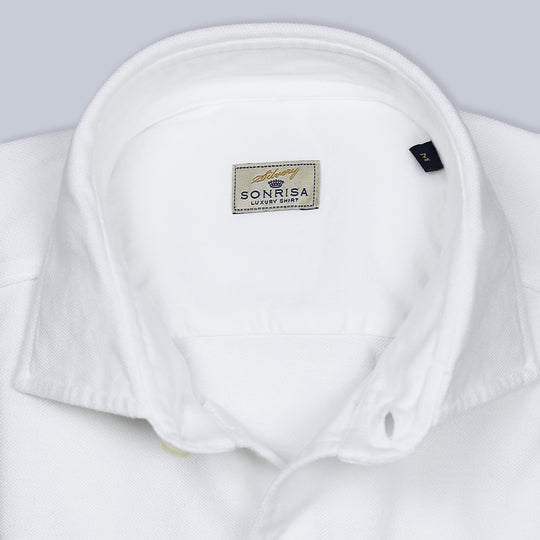 White Cotton Jersey Shirt