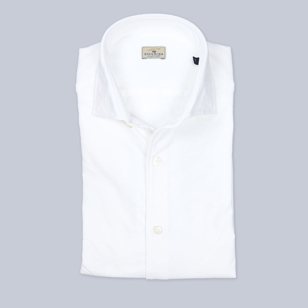 White Soft Cotton Jersey Shirt
