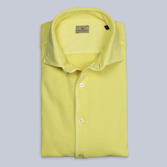 Yellow Cotton Jersey Shirt