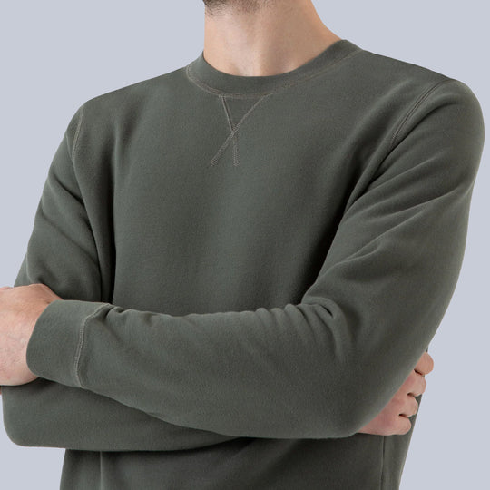 Army Green Loopback Sweatshirt