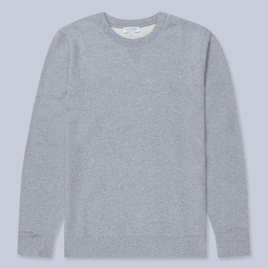 Grey Melange Loopback Sweatshirt