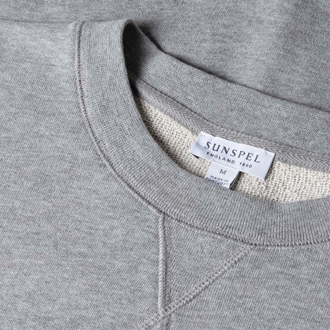 Grey Melange Loopback Sweatshirt