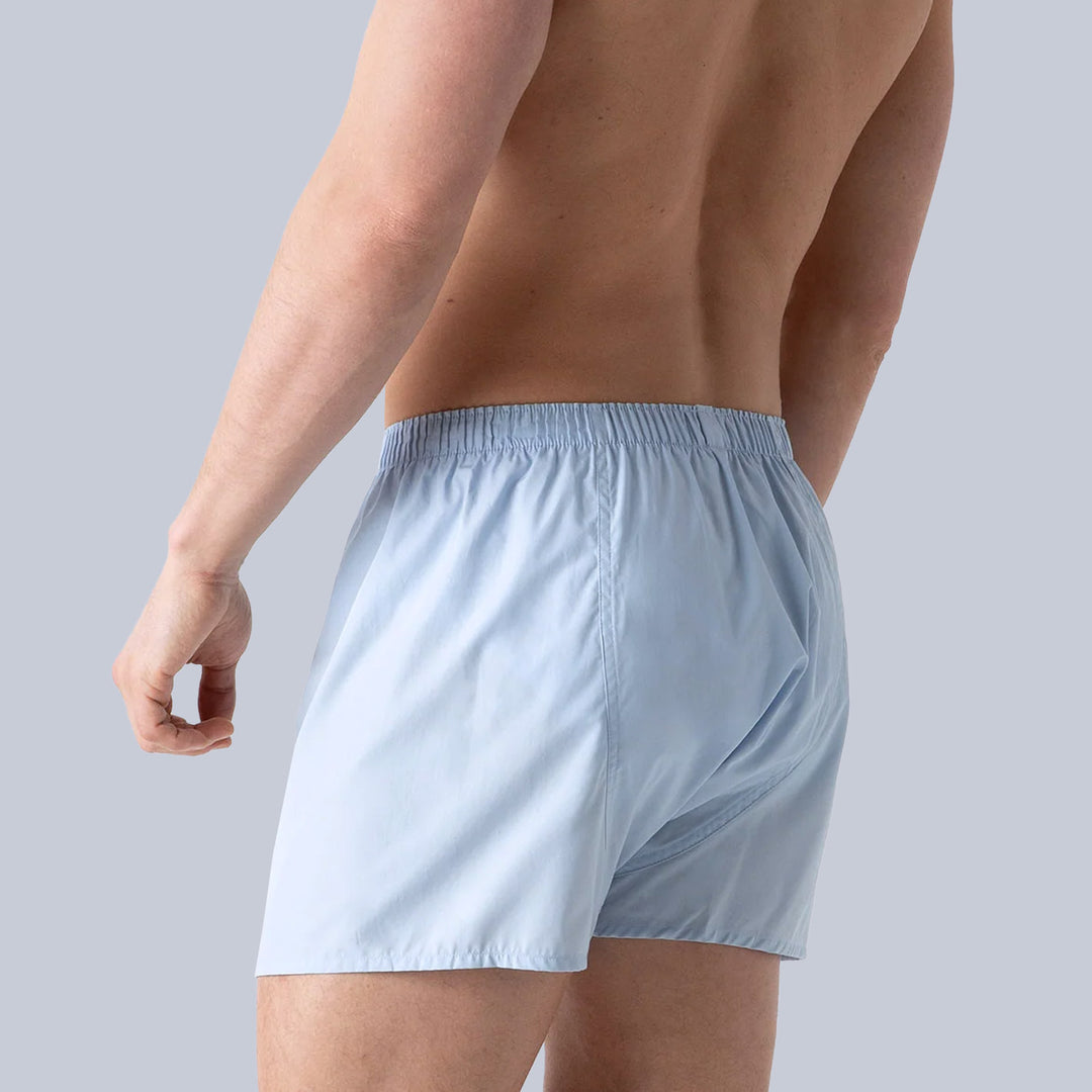 Light Blue Cotton Boxer Shorts