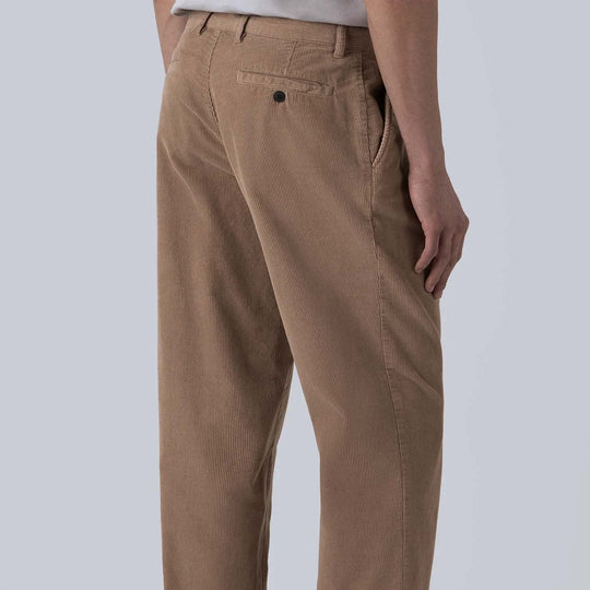 Light Brown Cotton Corduroy Chore Trousers