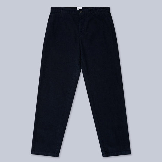 Navy Cotton Corduroy Chore Trousers