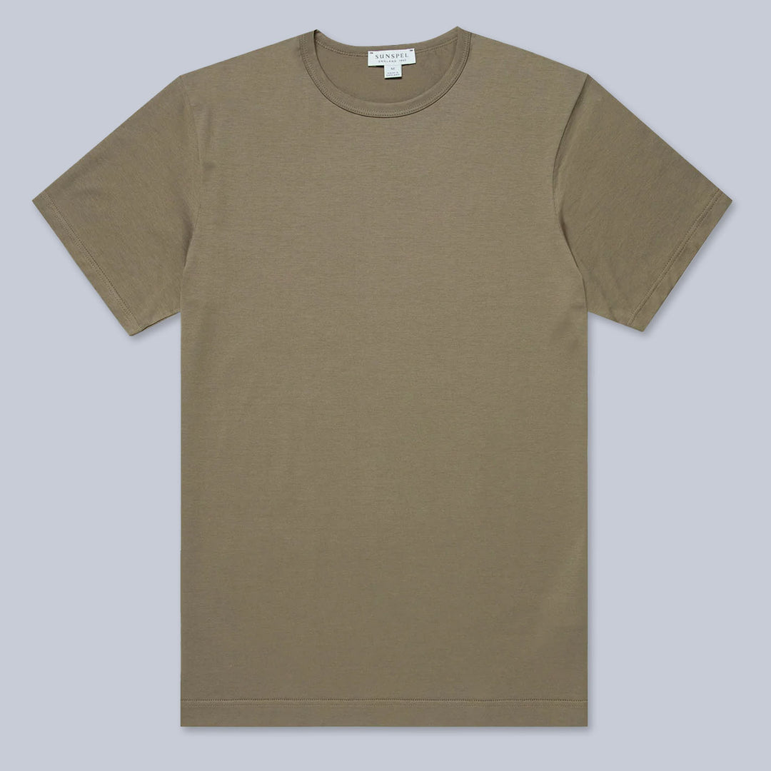 Dark Khaki Cotton T-shirt