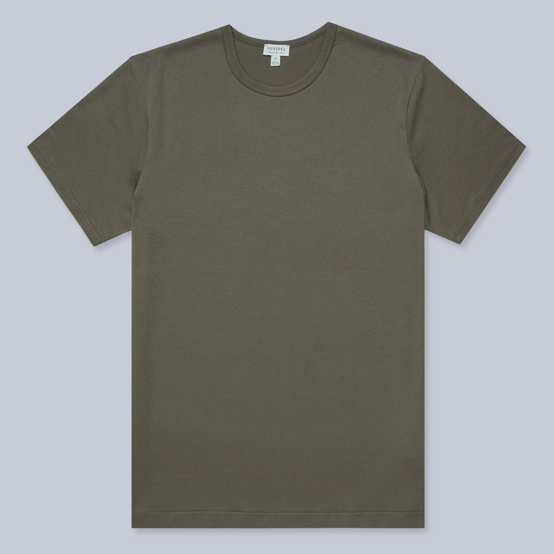 Olive Green Cotton T-shirt