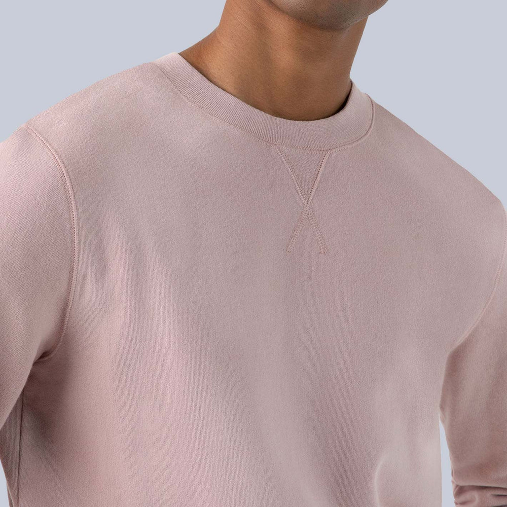 Pale Pink Loopback Sweatshirt