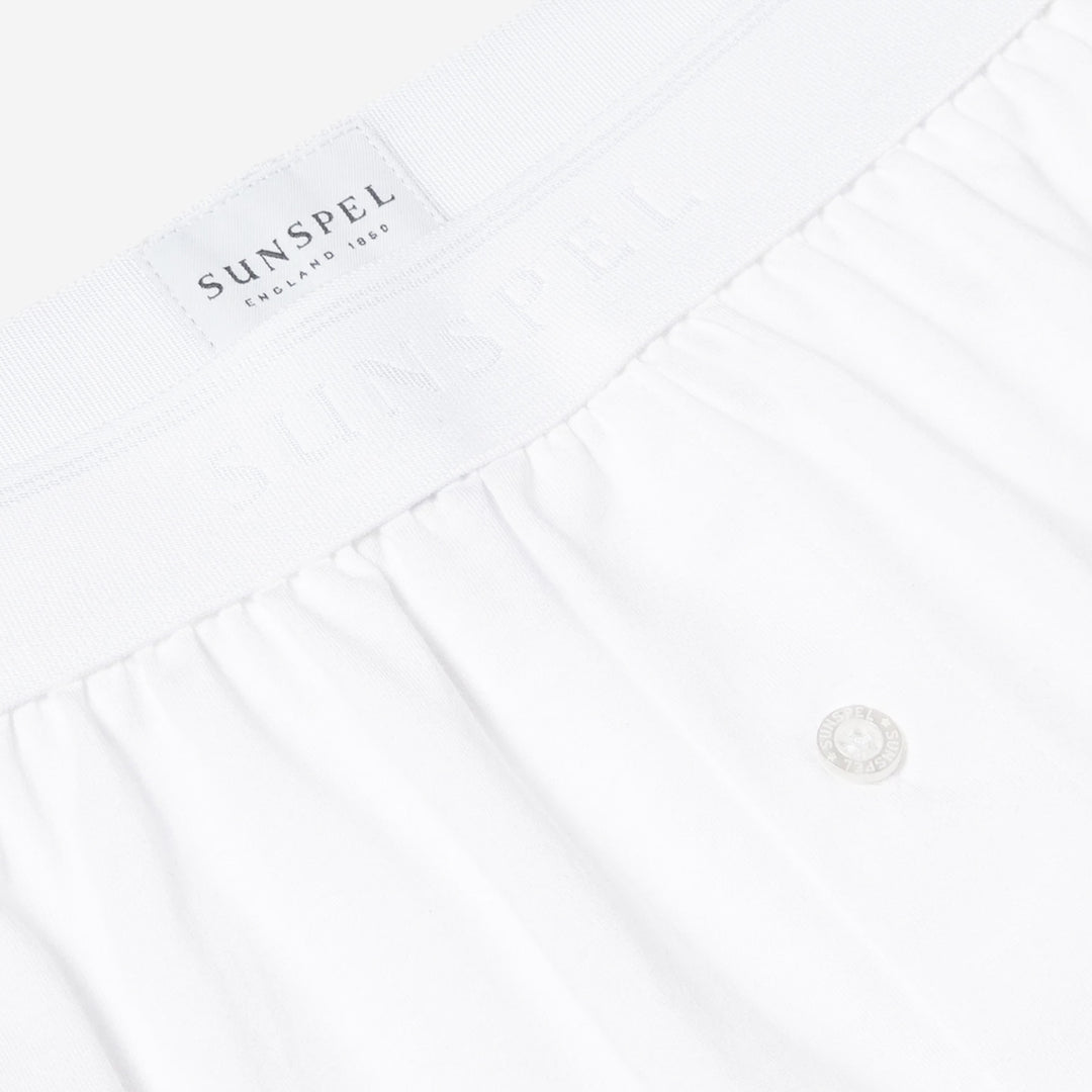 Superfine Cotton One‑Button Boxer Shorts