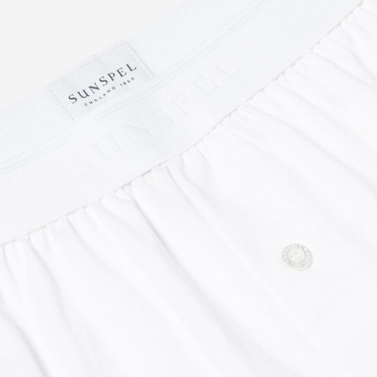 Superfine Cotton One‑Button Boxer Shorts