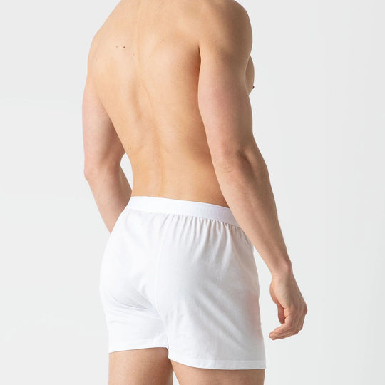 Superfine Cotton One‑Button Boxer Shorts