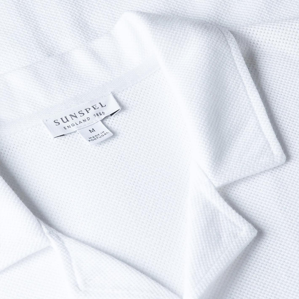 White Cotton Short Sleeve Resort Shirt