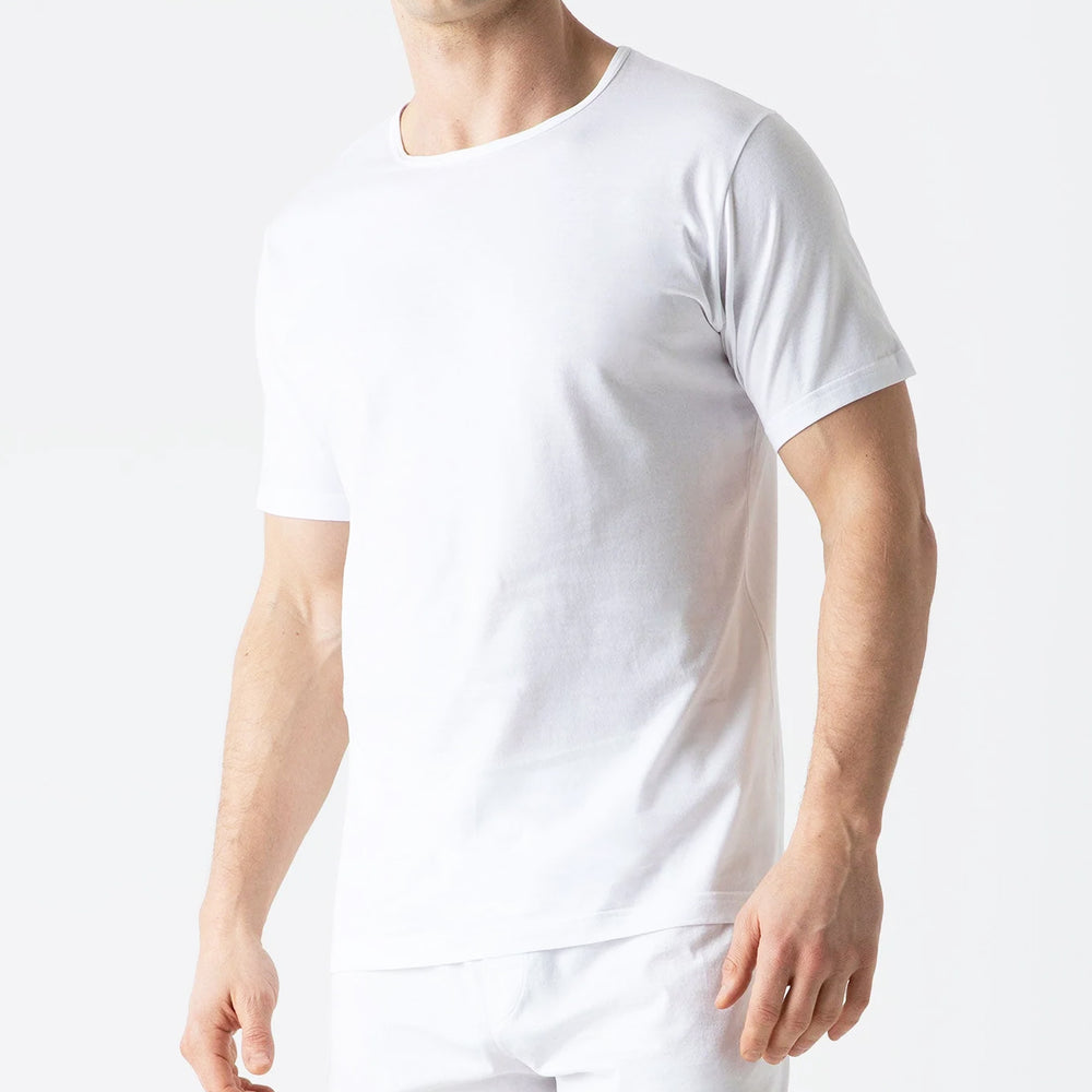 White Superfine Cotton Underwear T‑shirt