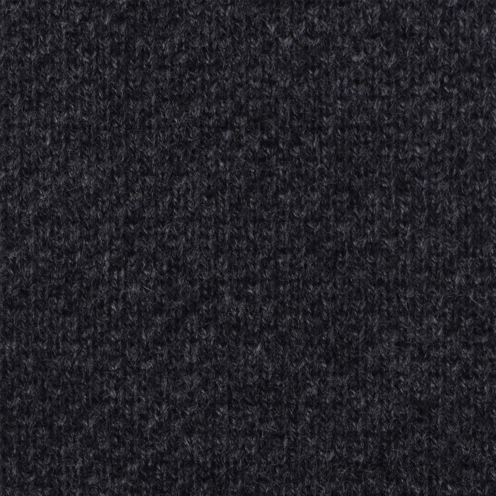 Charcoal Knitted Pure Cashmere Tie