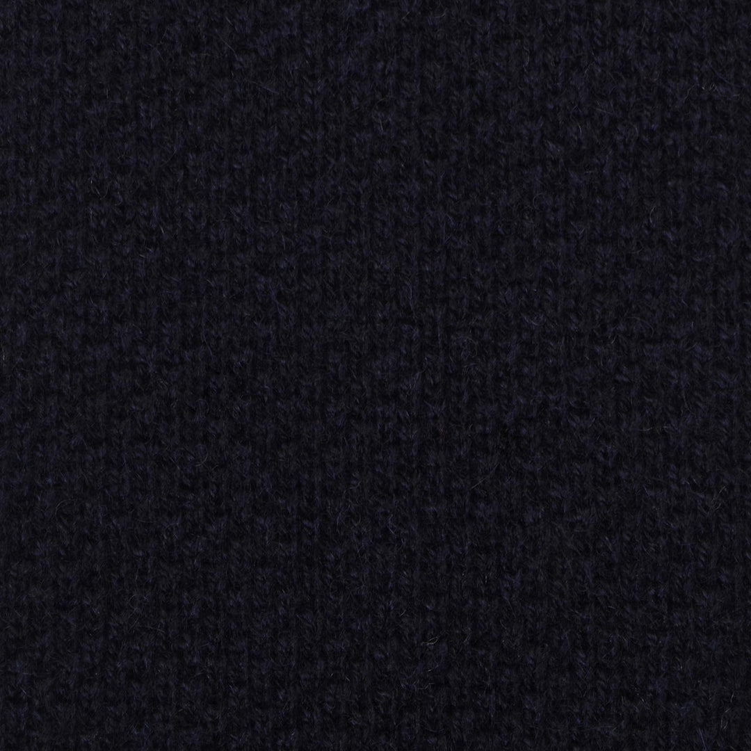 Navy Knitted Pure Cashmere Tie