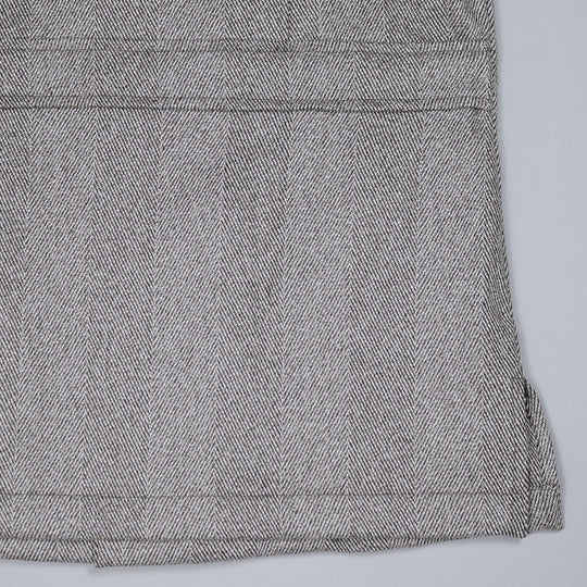 Grey Brown Large Herringbone Wool Traveller Jacket