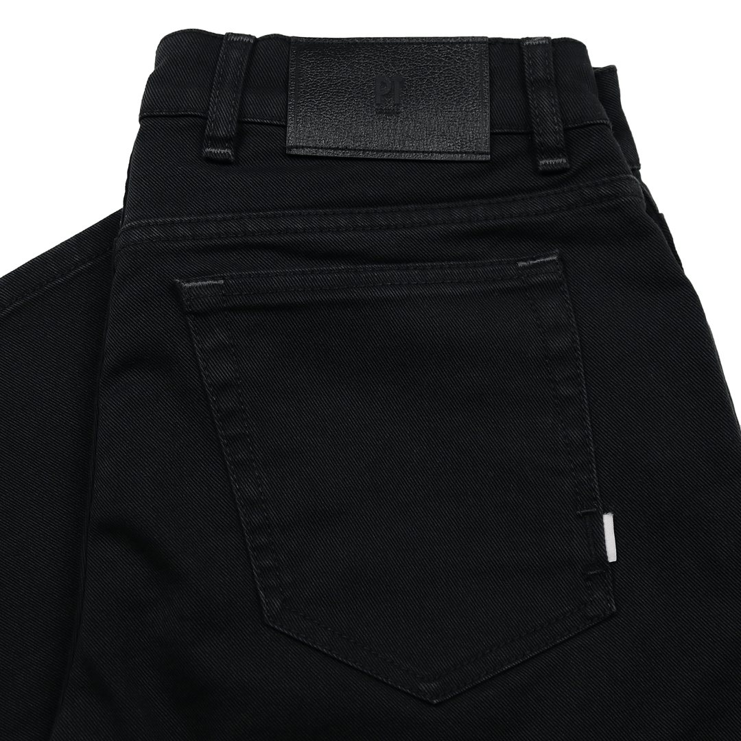 Black Denim Slim Fit Trousers