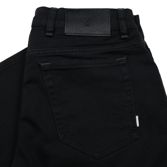 Black Denim Slim Fit Trousers