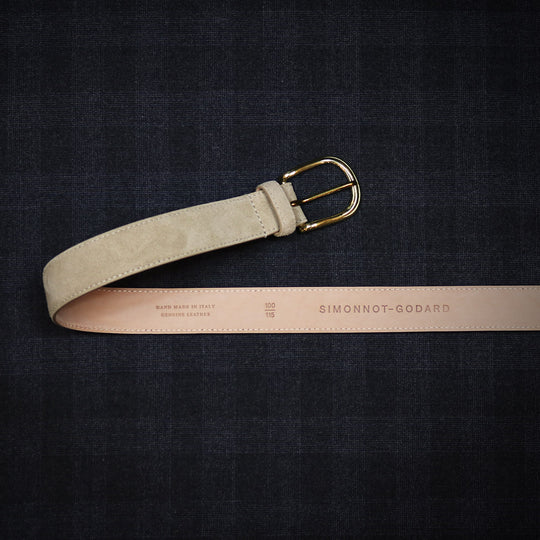 Sand Suede Leather Belt
