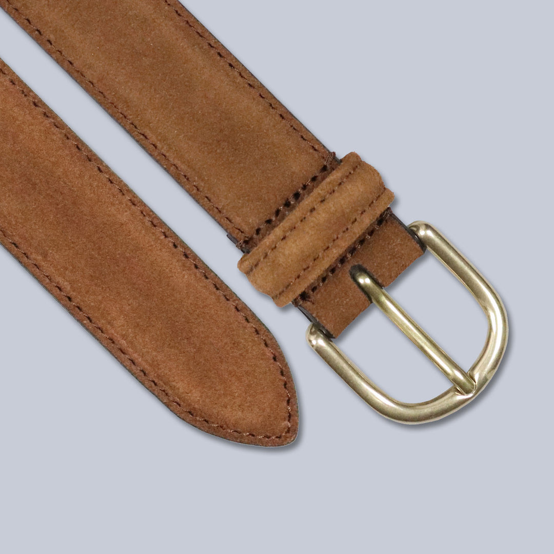 Snuff Suede Leather Belt
