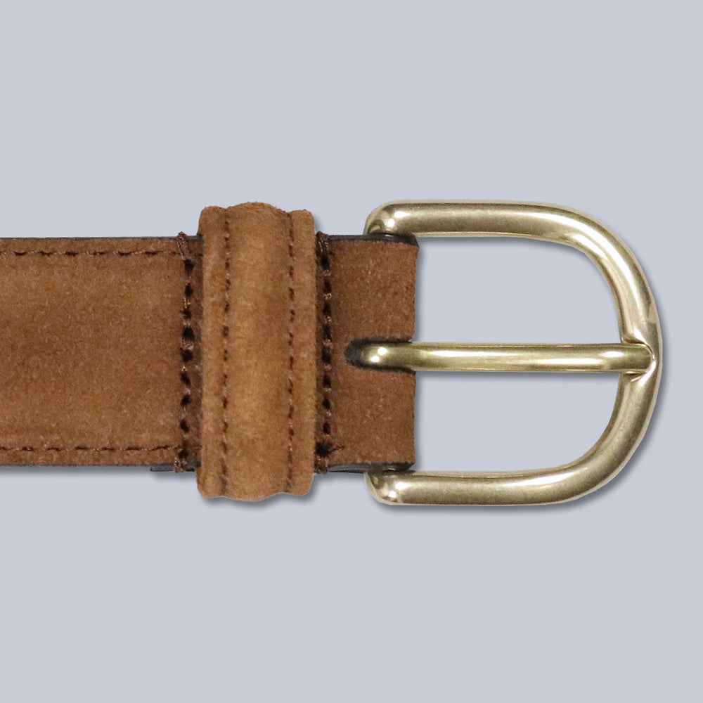 Snuff Suede Leather Belt