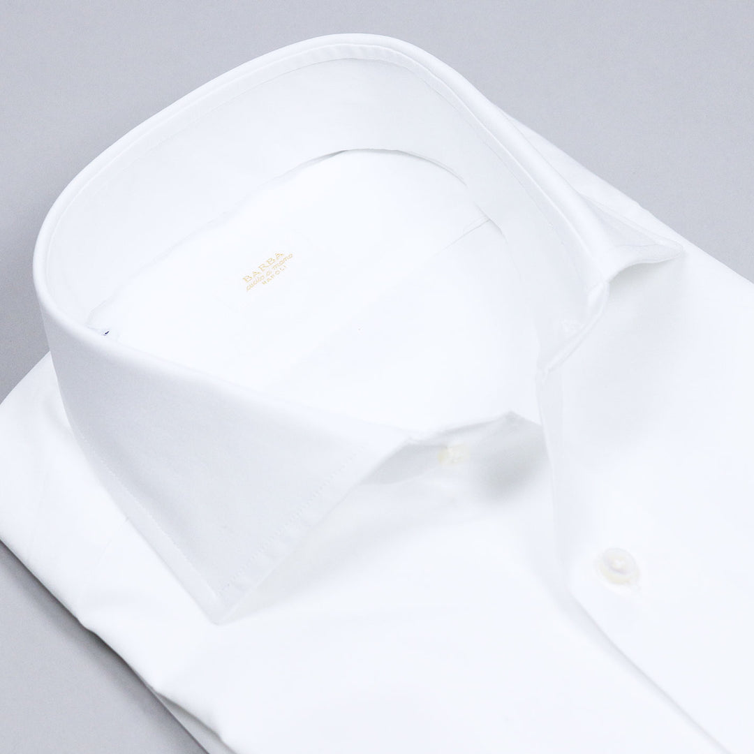 White Regular Fit Cutaway Shirt