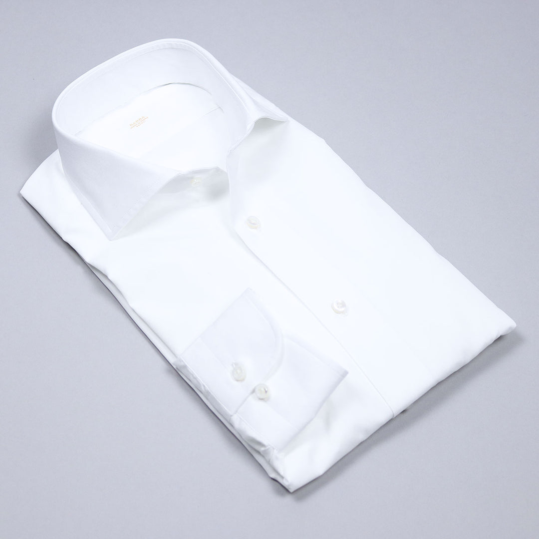 White Regular Fit Cutaway Shirt