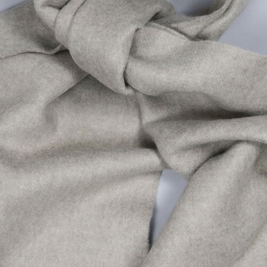 Beige Lambswool Cashmere Scarf