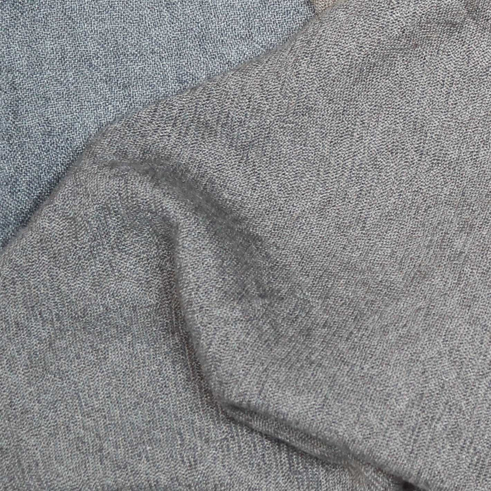 Natural Grey Two-Faced Cashmere Scarf