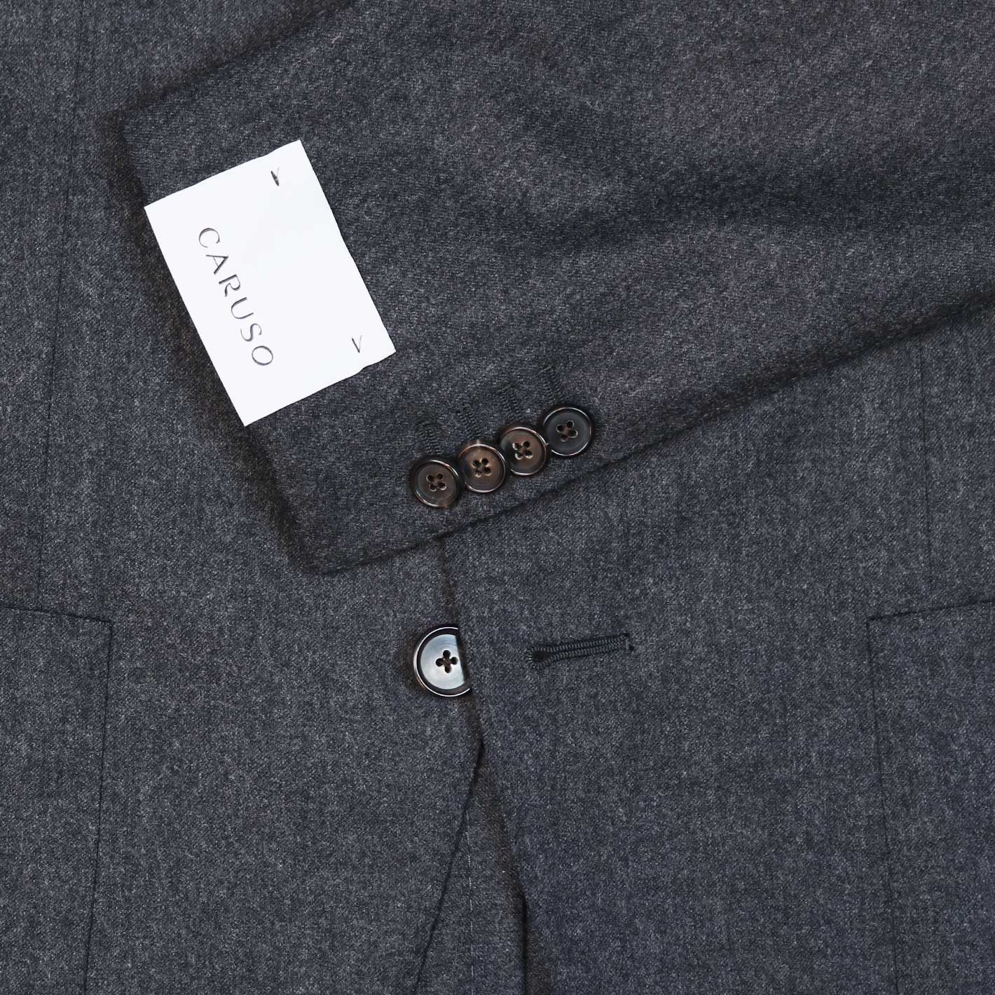 Dark Grey Wool Flannel Aida Suit – Lund & Lund