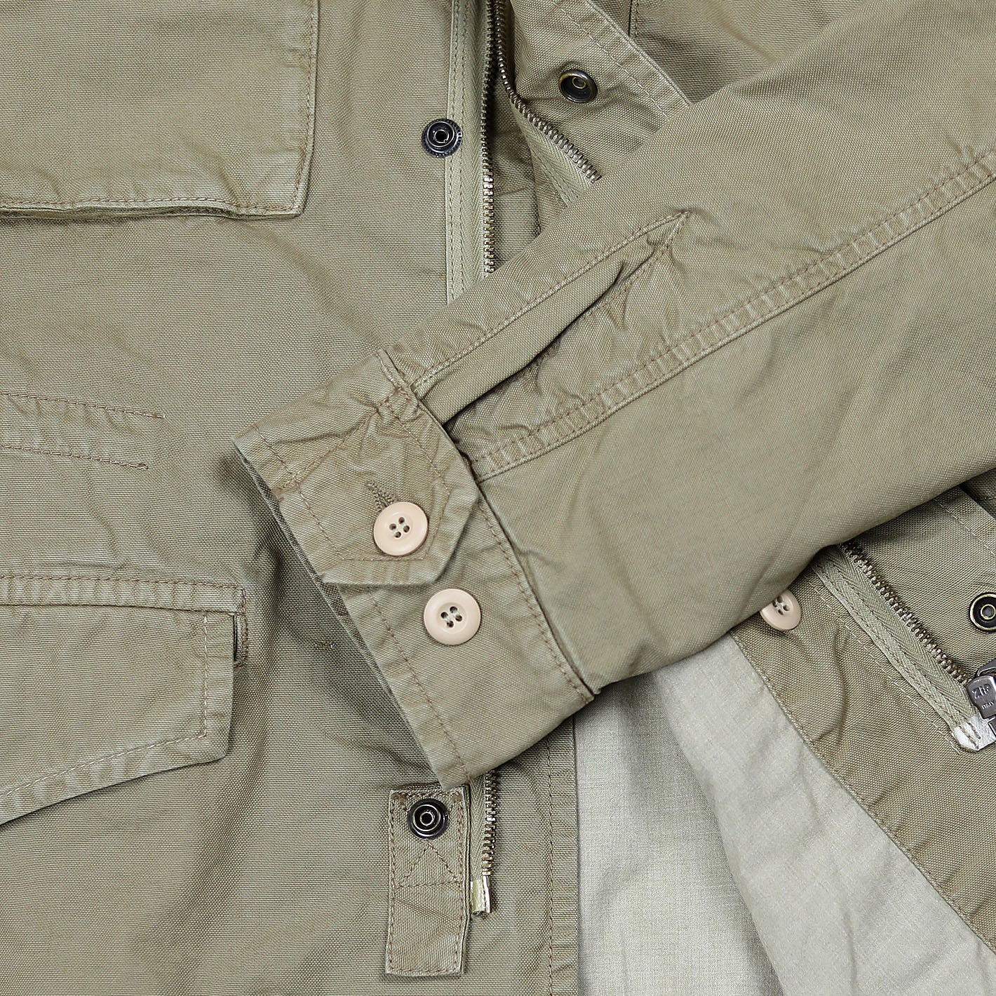 Khaki Cotton Canvas Field Jacket – Lund & Lund