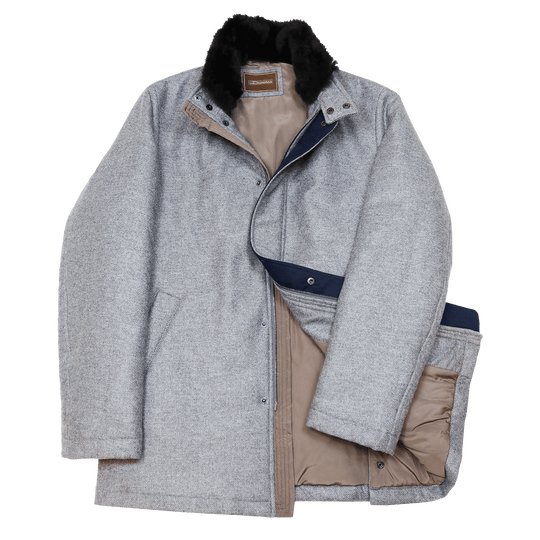 Grey Cashmere Short Coat