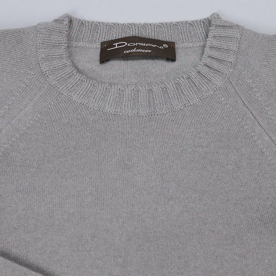 Warm Grey Raglan Cashmere Sweater