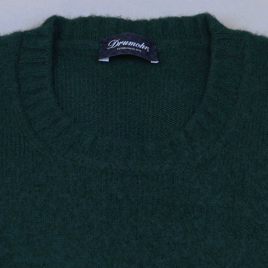 Bottle Green Boiled Lambswool Sweater
