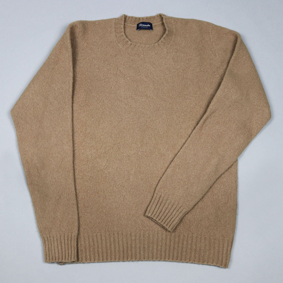 Camel Boiled Lambswool Sweater