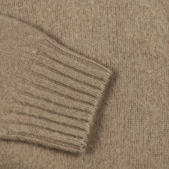 Camel Boiled Lambswool Sweater