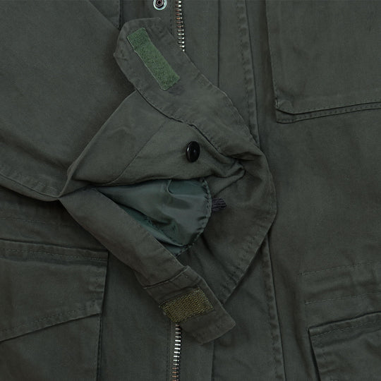 Dark Green Rabbit Lined Field Jacket