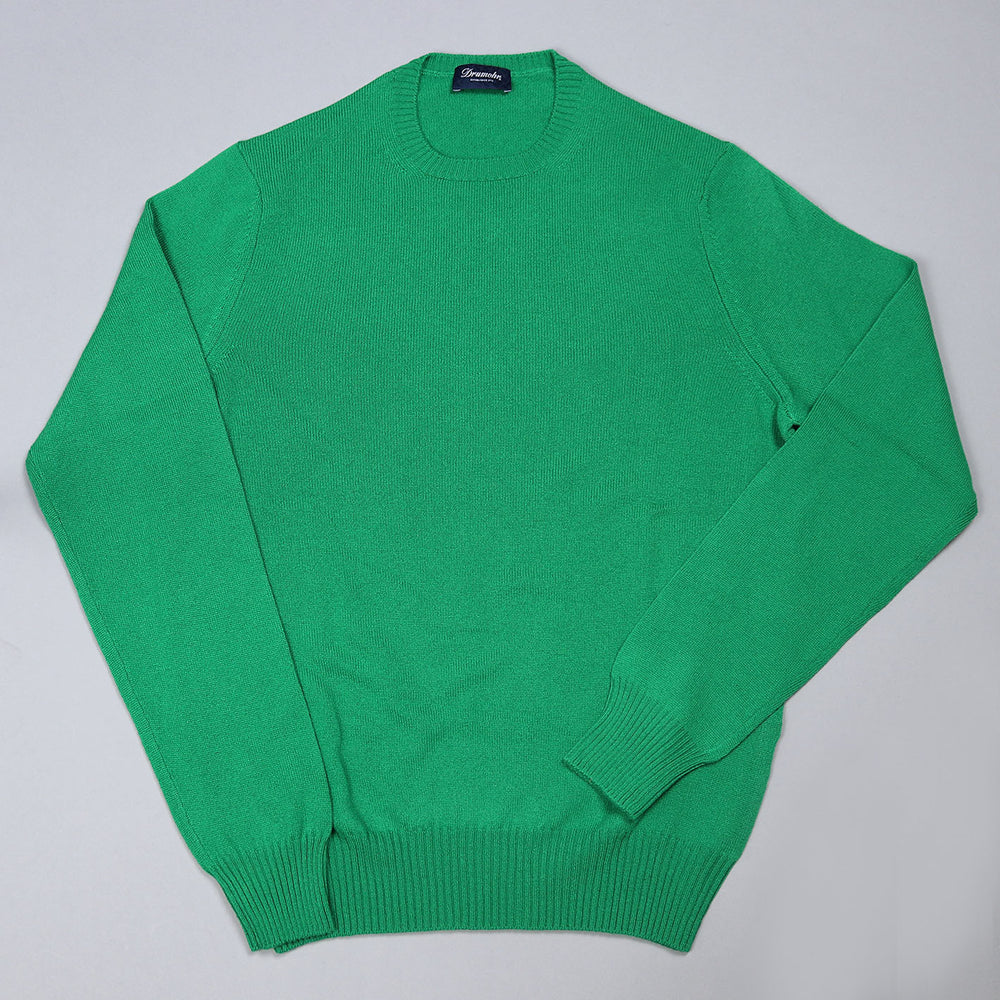 Green Cashmere Crewneck Sweater