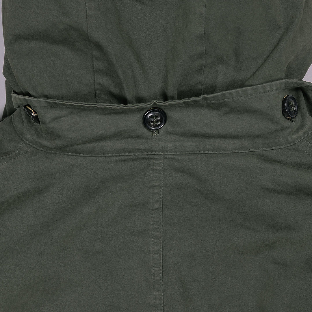Green Oversized Fishtail Parka Jacket