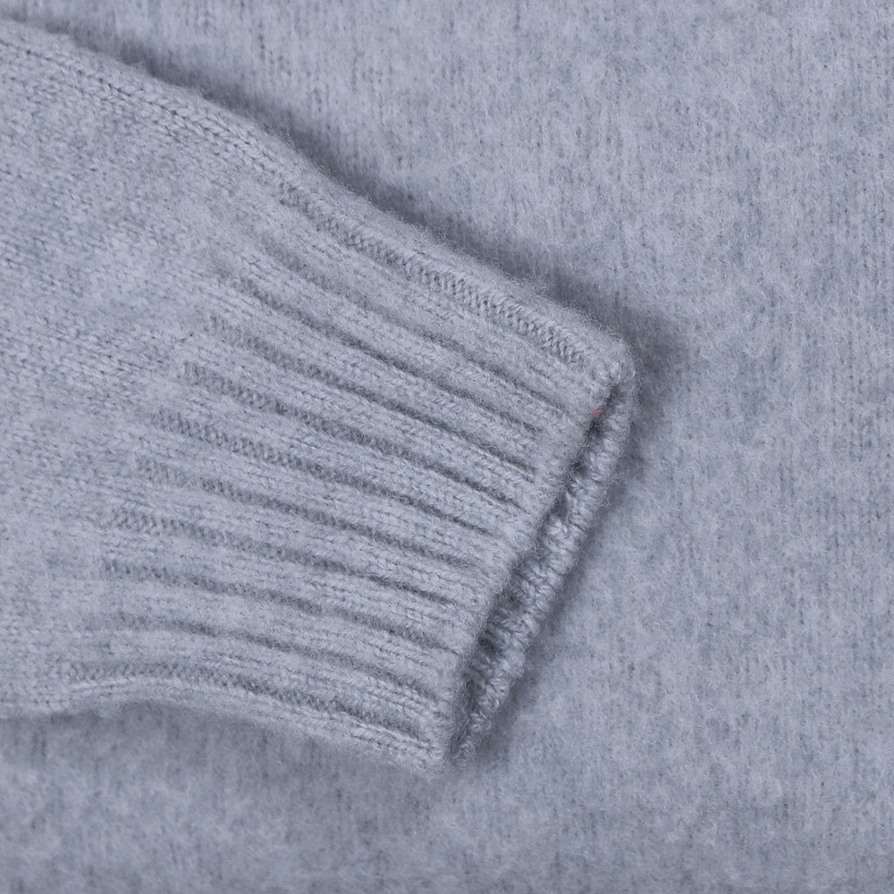 Grey Boiled Lambswool Sweater