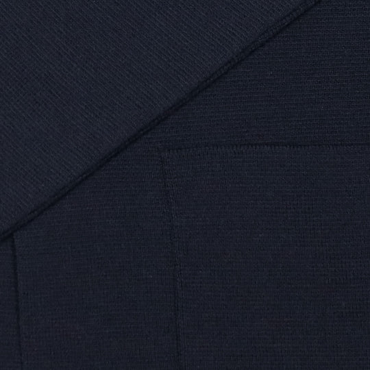 Navy Extra Fine Merino Wool Cardigan Blazer